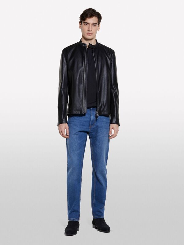 Sisley - Pamuk Karışımlı Regular Fit Denim Pantolon Erkek Buz mavisi Denim Pantolon - 325P4MCPSE02I