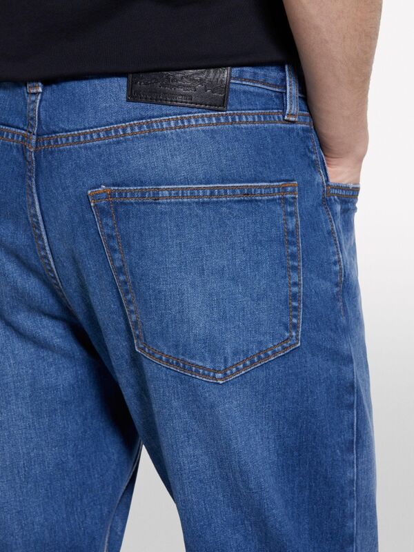 Pamuk Karışımlı Regular Fit Denim Pantolon Erkek Buz mavisi Denim Pantolon - 325P4MCPSE02I