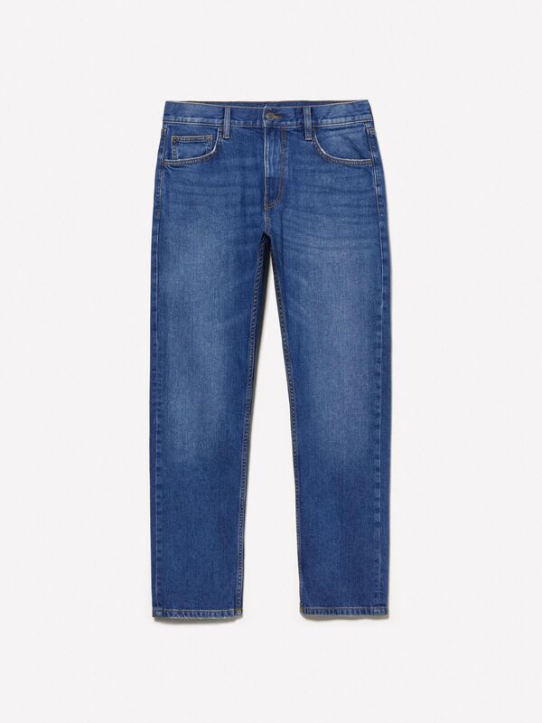 Pamuk Karışımlı Regular Fit Denim Pantolon Erkek Buz mavisi Denim Pantolon - 325P4MCPSE02I