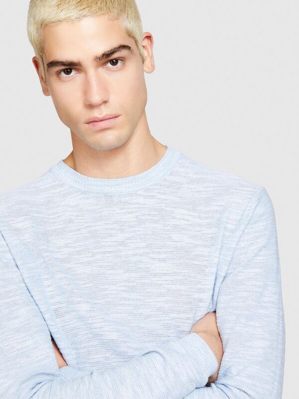 Pamuk Karışımlı Uzun Kollu Bisiklet Yaka Kazak Erkek 8R4 Kazak - 324P107CT1B07