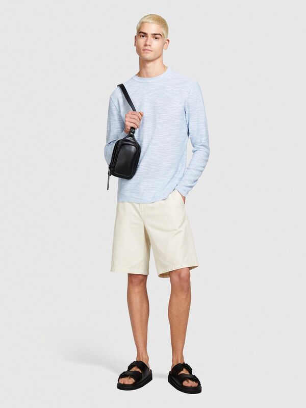 Pamuk Karışımlı Uzun Kollu Bisiklet Yaka Kazak Erkek 8R4 Kazak - 324P107CT1B07