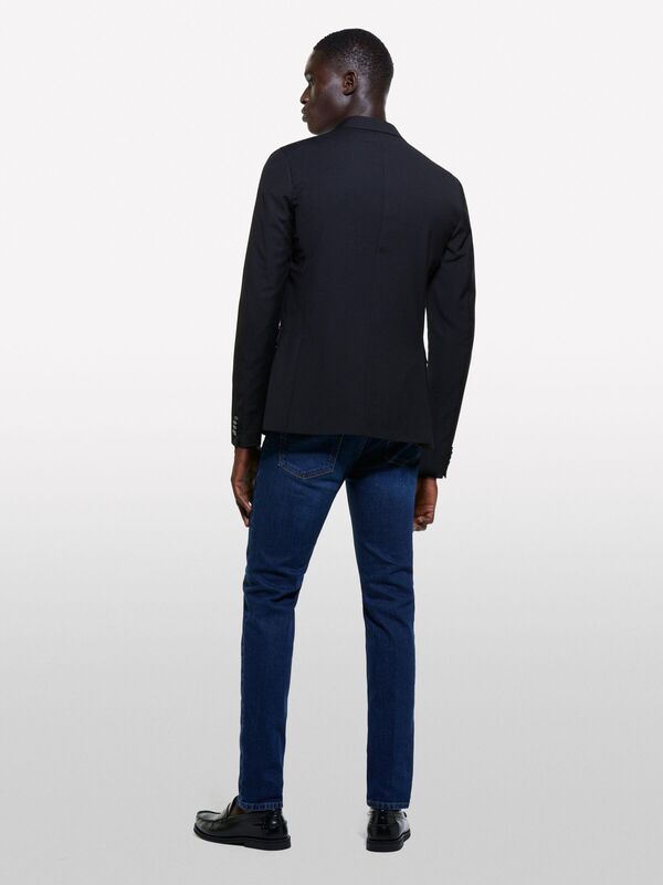 Sisley - Pamuk Karışımlı Vintage Yıkama Efektli Dar Denim Pantolon Erkek Haki Mix Pantolon - 324A4S1BSE02C