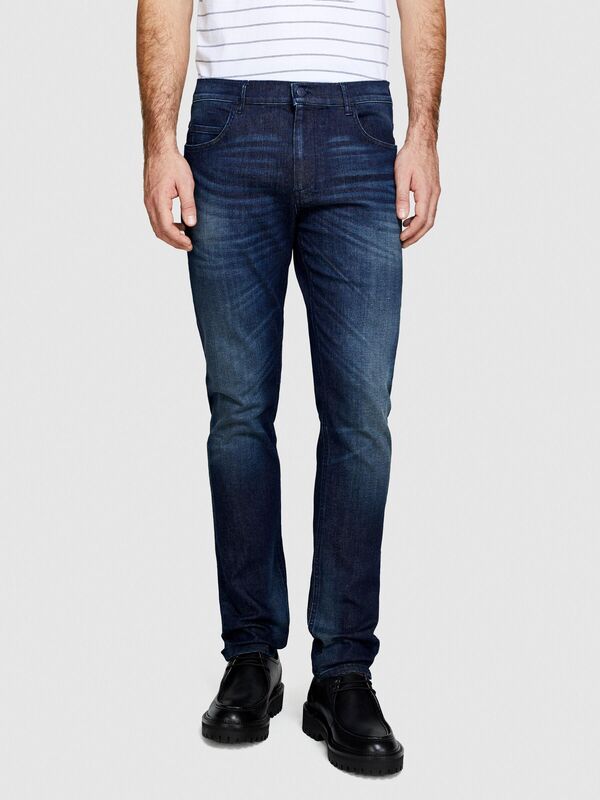 Pamuk Karışımlı Yıkama Efektli Skinny Fit Denim Pantolon Erkek Haki Mix Pantolon - 324P4Y7V576L9