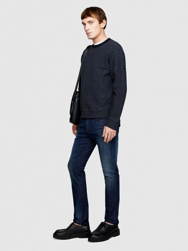 Sisley - Pamuk Karışımlı Yıkama Efektli Skinny Fit Denim Pantolon Erkek Haki Mix Pantolon - 324P4Y7V576L9