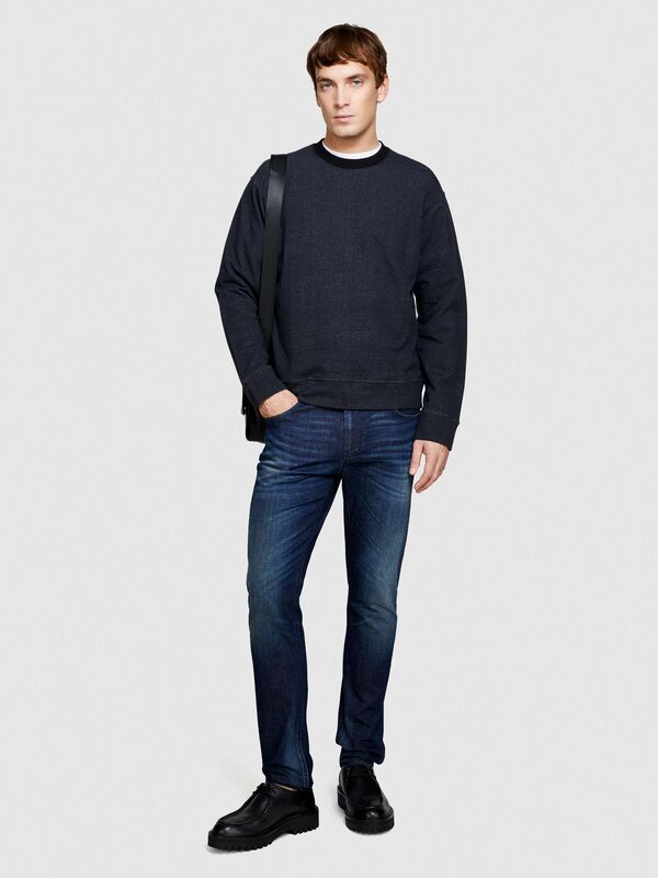 Pamuk Karışımlı Yıkama Efektli Skinny Fit Denim Pantolon Erkek Haki Mix Pantolon - 324P4Y7V576L9