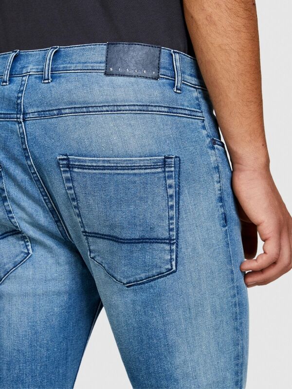 Pamuk Karışımlı Yıkama Efektli Skinny Fit Denim Pantolon Erkek Siyah Mix Pantolon - 324P4Y7V576L9