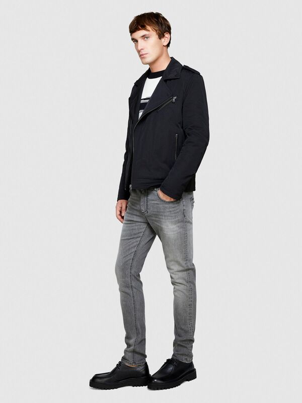 Pamuk Karışımlı Yıkama Efektli Skinny Fit Denim Pantolon Erkek Siyah Pantolon - 324P4Y7V576L9