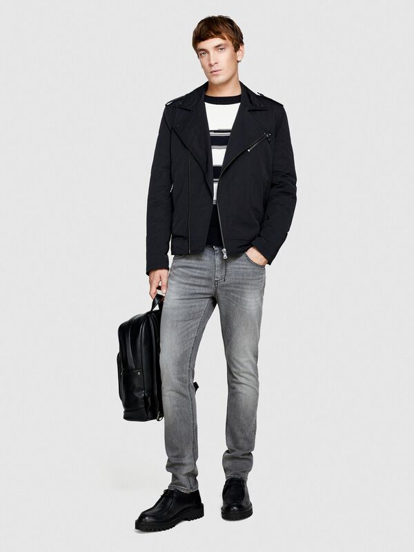 Pamuk Karışımlı Yıkama Efektli Skinny Fit Denim Pantolon Erkek Siyah Pantolon - 324P4Y7V576L9