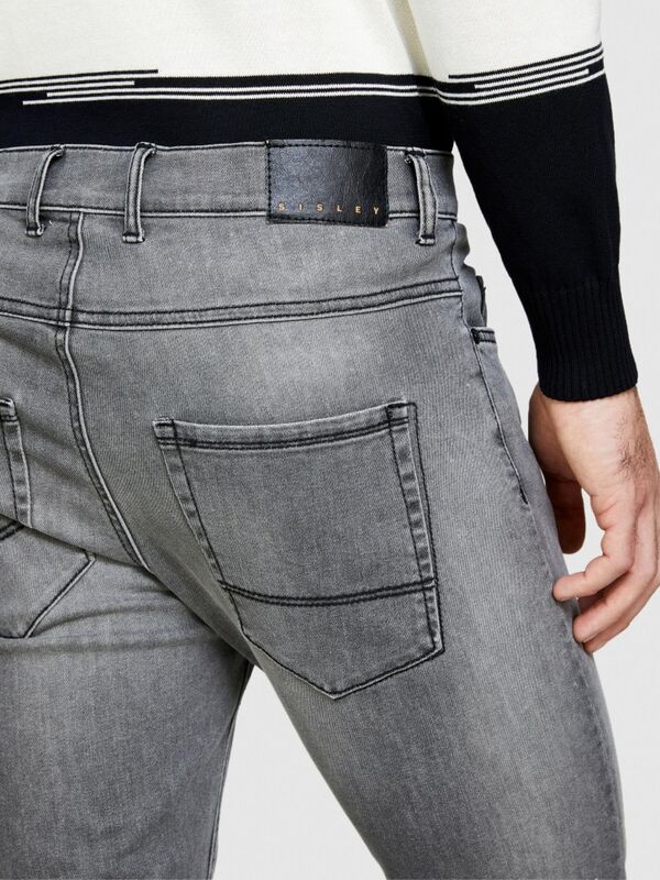 Pamuk Karışımlı Yıkama Efektli Skinny Fit Denim Pantolon Erkek Siyah Pantolon - 324P4Y7V576L9