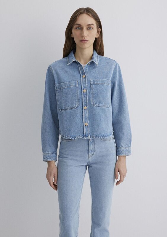 PAOLA Kadın Mavi Denim Gömlek - M1210779