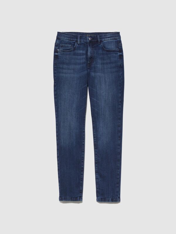 Papeete Skinny Fit Yüksek Bel Denim Pantolon Kadın Haki Mix T-Shirt - 323A44PMLE01K