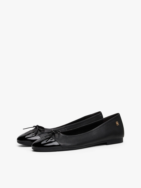 Tommy Hilfiger - PATENT TOE-CAP LTHR BALLERINA Kadın Siyah Ayakkabı - FW0FW08830 Tommy Hilfiger - PATENT TOE-CAP LTHR BALLERINA Kadın Siyah Ayakkabı - FW0FW08830