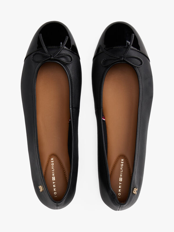 PATENT TOE-CAP LTHR BALLERINA Kadın Siyah Ayakkabı - FW0FW08830