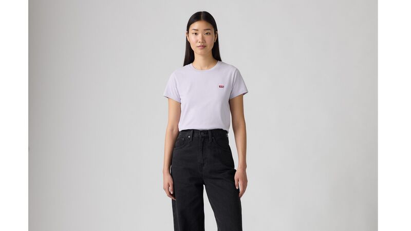 Levi's - PERFECT TEE THISTLE COTTON Kadın Mavi T-Shirt - 39185