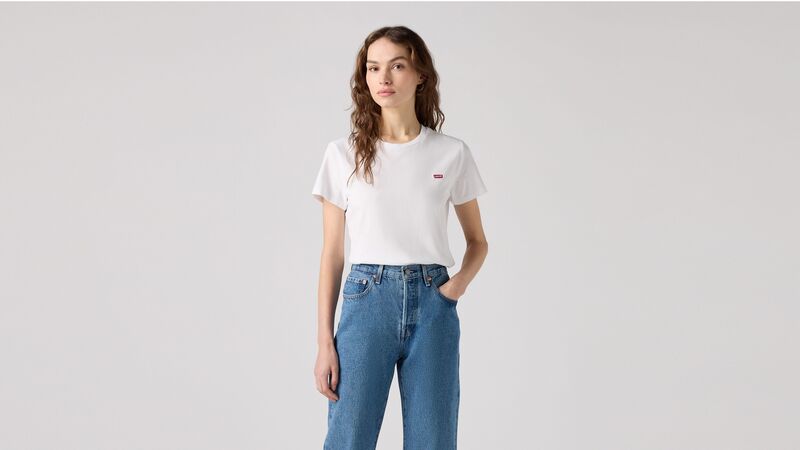 PERFECT TEE TR WHITE + X Kadın Bej Basic T-Shirt - 39185-0122