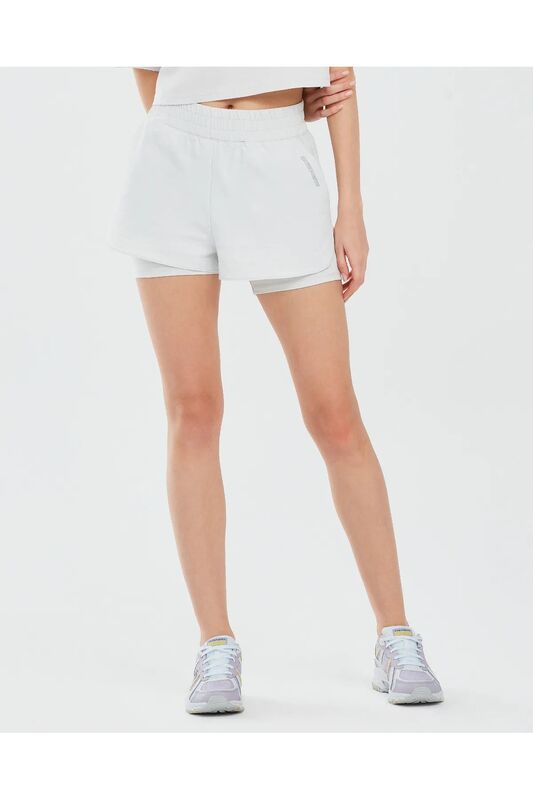 Performance Coll. W 4 İnch 2 İn 1 Short Kadın Gri Şort - S241144
