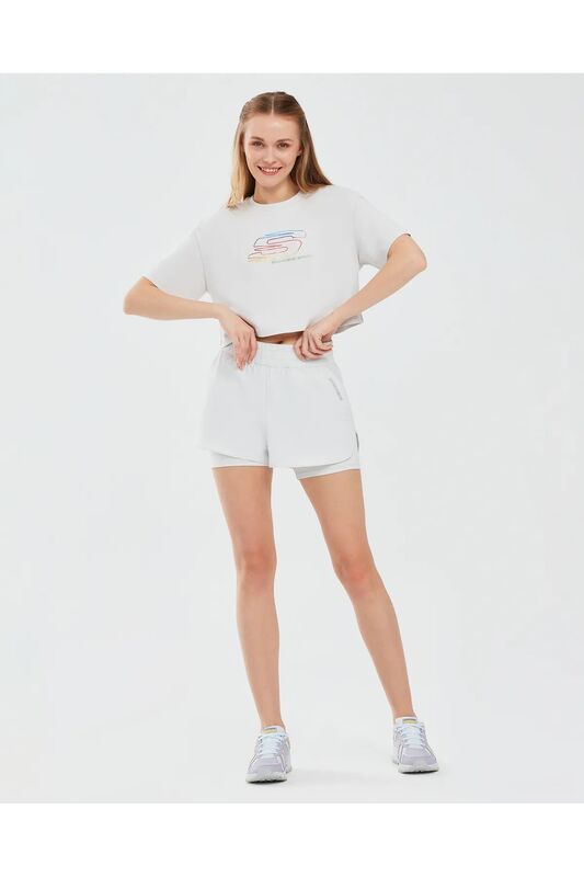 Performance Coll. W 4 İnch 2 İn 1 Short Kadın Gri Şort - S241144