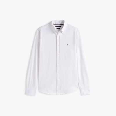 PERFORMANCE KNIT SOLID LS SHIRT Erkek Beyaz Gömlek - MW0MW39418