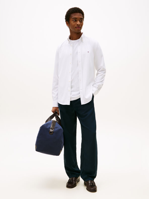 PERFORMANCE KNIT SOLID LS SHIRT Erkek Beyaz Gömlek - MW0MW39418