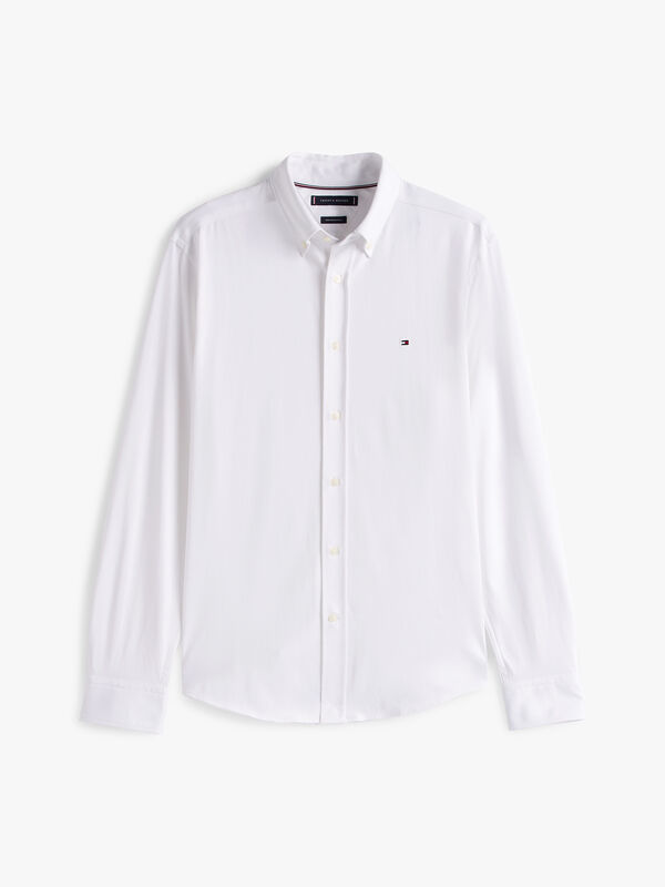 PERFORMANCE KNIT SOLID LS SHIRT Erkek Beyaz Gömlek - MW0MW39418