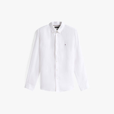 PIGMENT DYED LI SOLID RF SHIRT Erkek Beyaz Gömlek - MW0MW34602