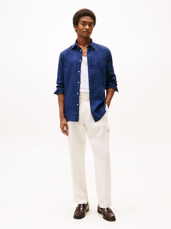 PIGMENT DYED LI SOLID RF SHIRT Erkek Mavi Gömlek - MW0MW34602