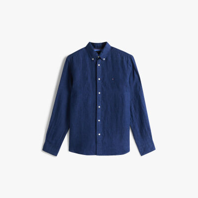 PIGMENT DYED LI SOLID RF SHIRT Erkek Mavi Gömlek - MW0MW34602