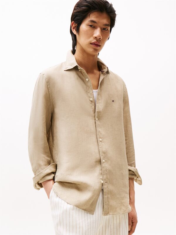 PIGMENT DYED LI SOLID RF SHIRT Erkek Yeşil Gömlek - MW0MW34602