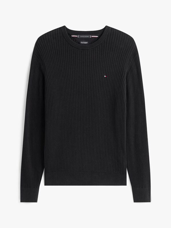 PIMA CTN CASH STRUCTURE CREW Erkek Siyah Kazak - MW0MW40449