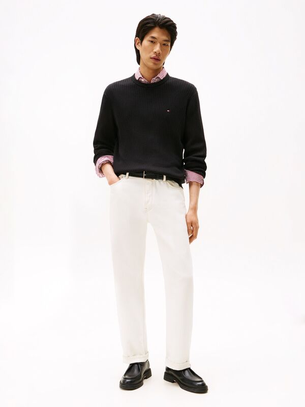 PIMA CTN CASH STRUCTURE CREW Erkek Siyah Kazak - MW0MW40449