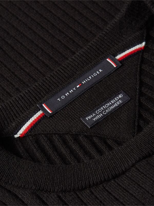 PIMA CTN CASH STRUCTURE CREW Erkek Siyah Kazak - MW0MW40449