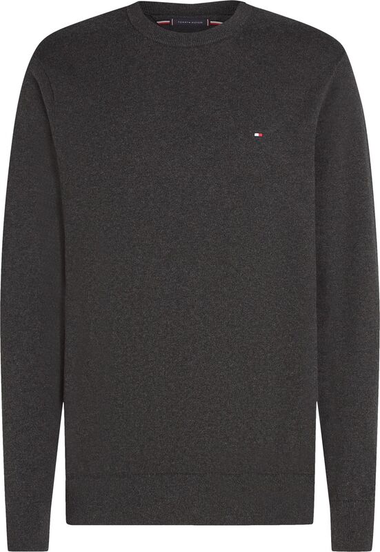 PIMA ORG CTN CASHMERE CREW NECK Erkek Gri Kazak - MW0MW28046