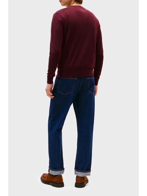 PIMA ORG CTN CASHMERE CREW NECK Erkek Kırmızı Kazak - MW0MW28046