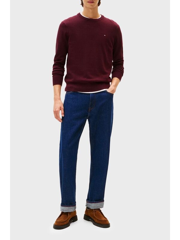 PIMA ORG CTN CASHMERE CREW NECK Erkek Kırmızı Kazak - MW0MW28046