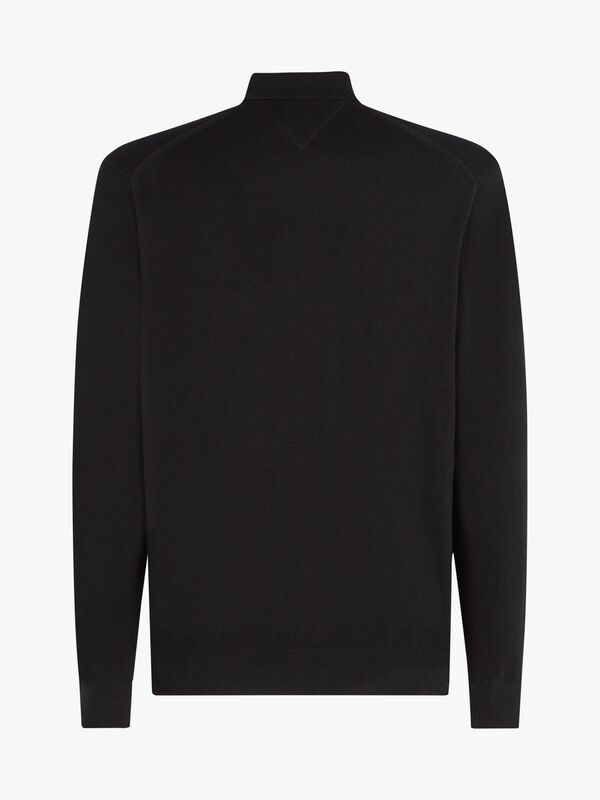 PIMA ORG CTN CASHMERE LS POLO Erkek Siyah Kazak - MW0MW36519