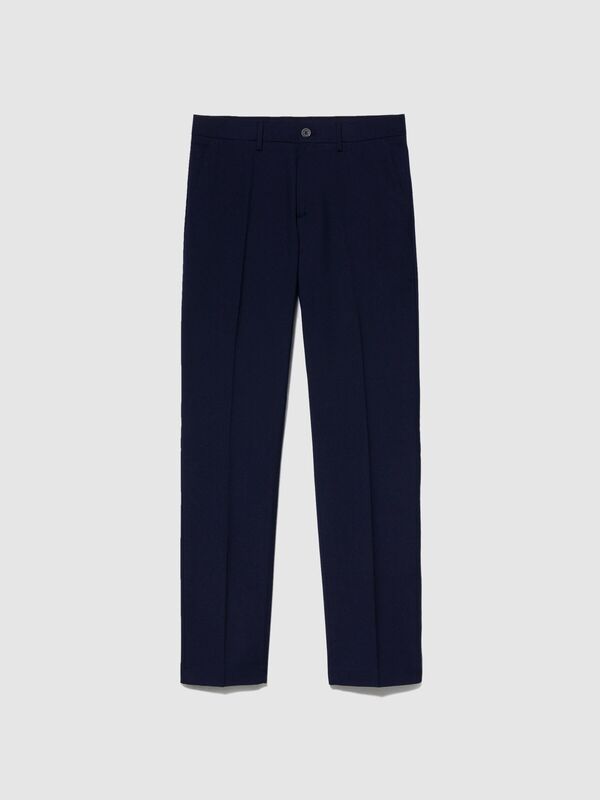 Sisley - Poliviskoz Slim Fit Formal Pantolon Erkek 016 Pantolon - 323A4KI356Y89