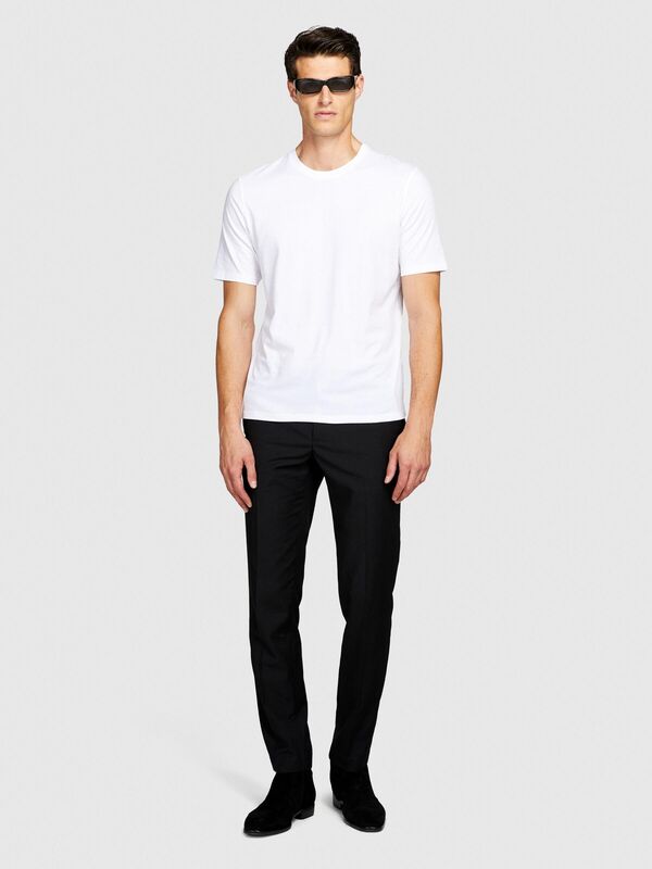 Poliviskoz Slim Fit Formal Pantolon Erkek Siyah Pantolon - 323A4KI356Y89