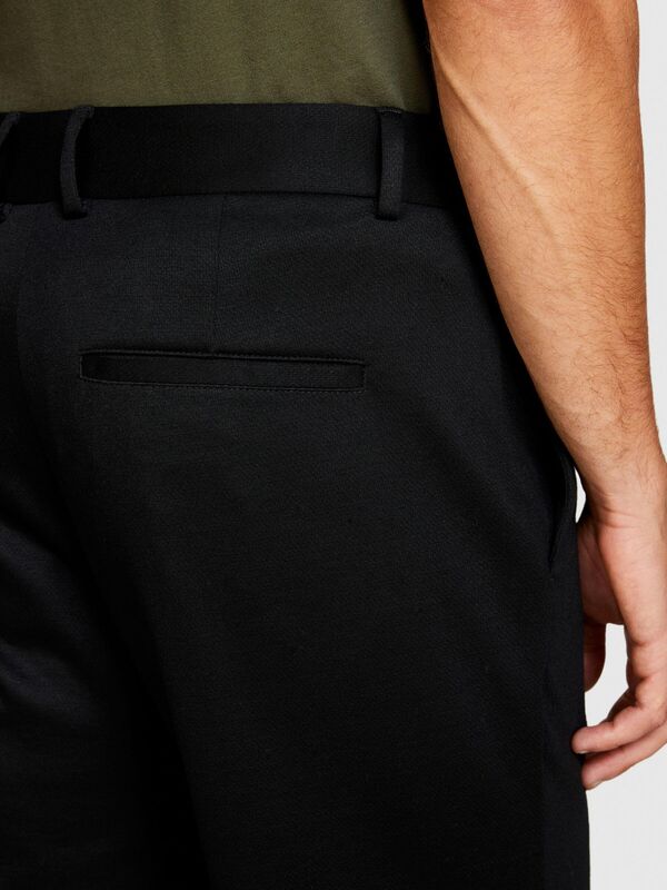 Poliviskoz Slim Fit Pantolon Erkek Renkli T-Shirt - 323A4W6ASF03G