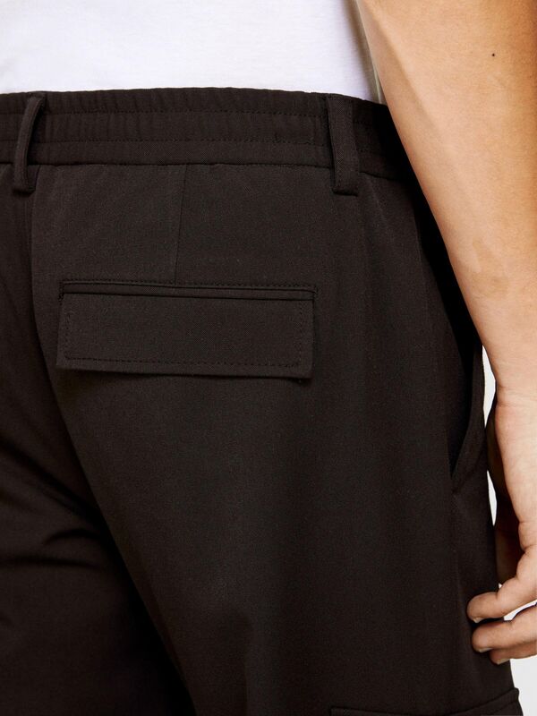 Poliviskoz Tapered Fit Kargo Pantolon Erkek Kahverengi Pantolon - 323A46R8SF03L