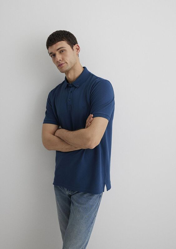 POLO TİŞÖRT Erkek Polo T-Shirt - M063247 Okyanus Mavi