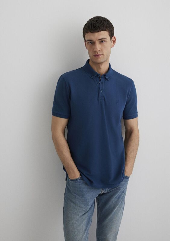 POLO TİŞÖRT Erkek Polo T-Shirt - M063247 Okyanus Mavi