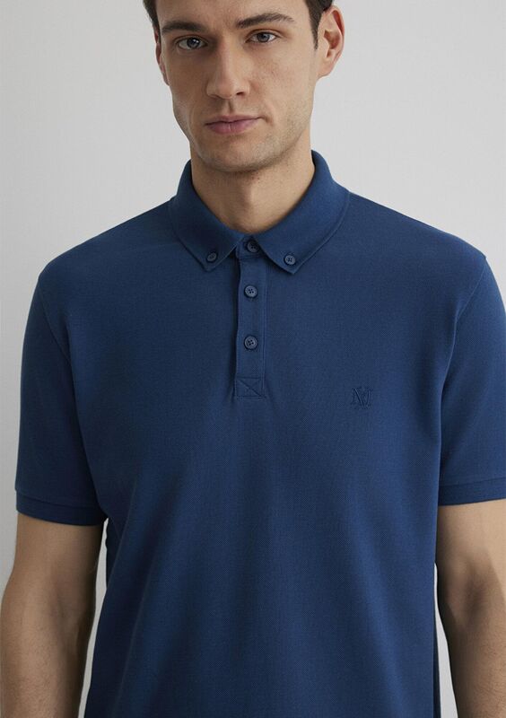 POLO TİŞÖRT Erkek Polo T-Shirt - M063247 Okyanus Mavi