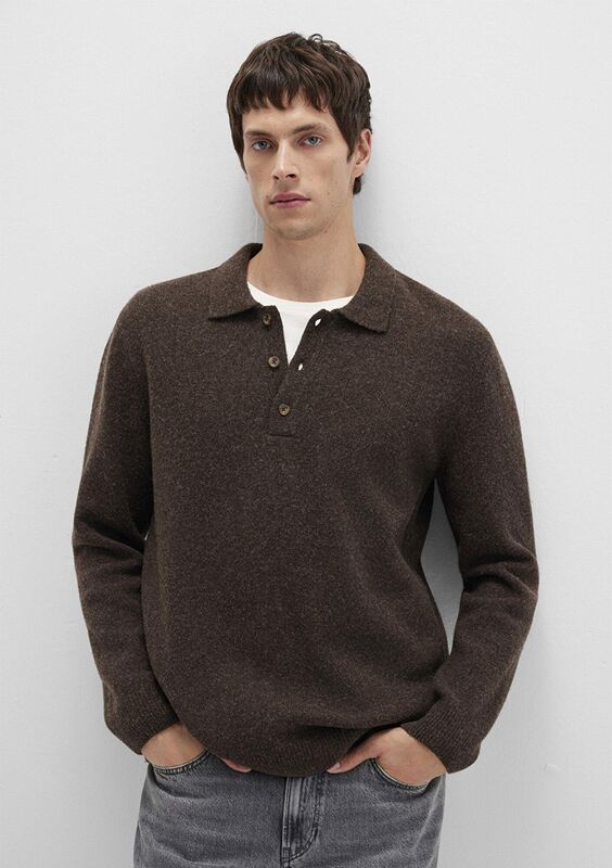 POLO YAKA KAZAK Erkek Kahverengi Kazak - M0710255