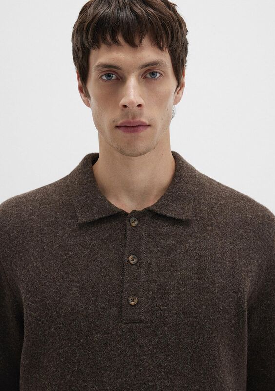 POLO YAKA KAZAK Erkek Kahverengi Kazak - M0710255