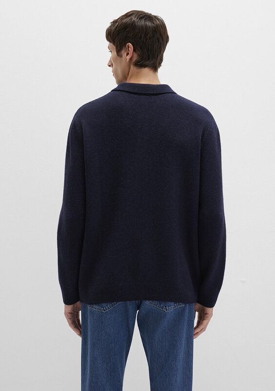 POLO YAKA KAZAK Erkek Koyu Mavi Kazak - M0710255