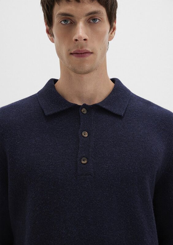 POLO YAKA KAZAK Erkek Koyu Mavi Kazak - M0710255