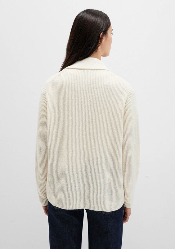 POLO YAKA KAZAK Kadın Beyaz Kazak - M1710588