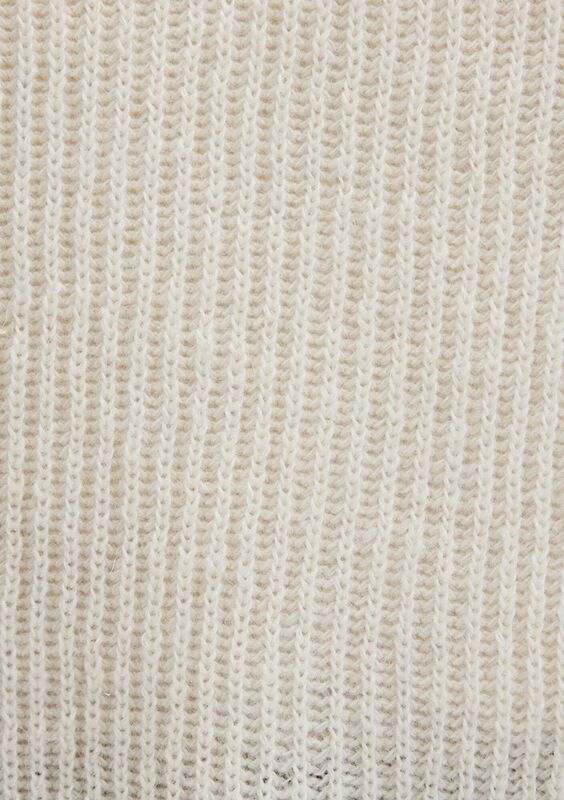 POLO YAKA KAZAK Kadın Beyaz Kazak - M1710588