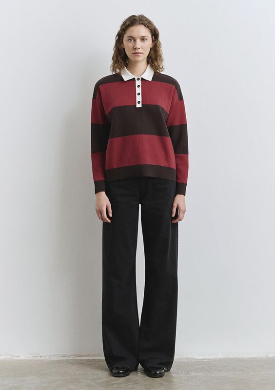 POLO YAKA KAZAK Kadın Beyaz Kazak - M1710708