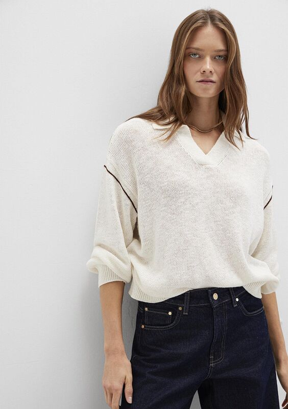 POLO YAKA KAZAK Kadın Kahverengi Kazak - M1710834